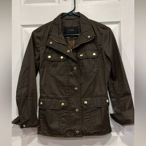 J. Crew Women's Utility Jacket with Gold Accents